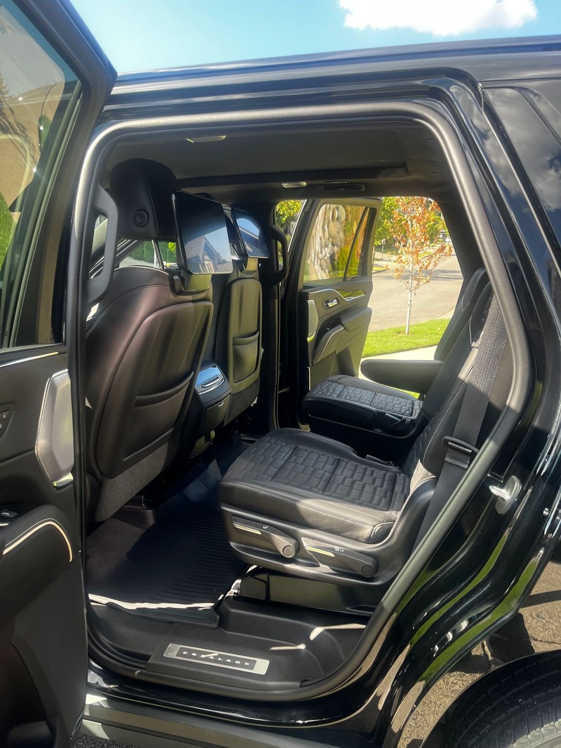 Cadillac Escalade V interior detailing completed in Sumner, WA by Bryanz Auto Detailing