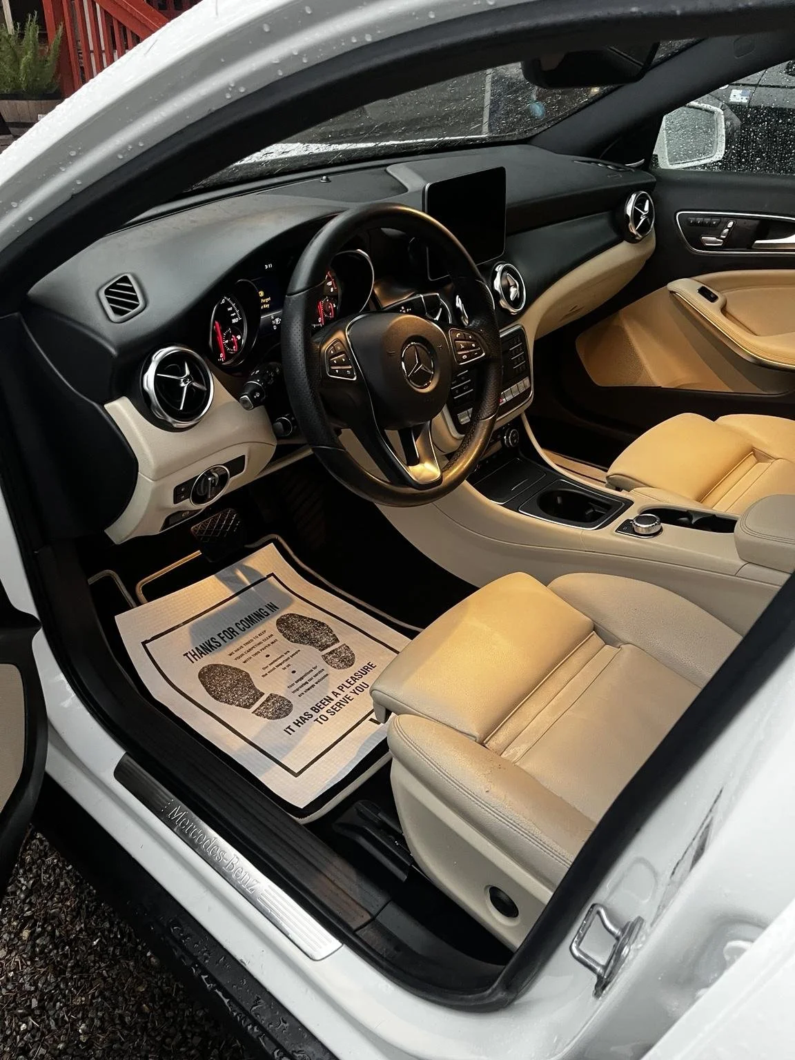 Luxury Mercedes-Benz interior detailing service completed in Puyallup WA