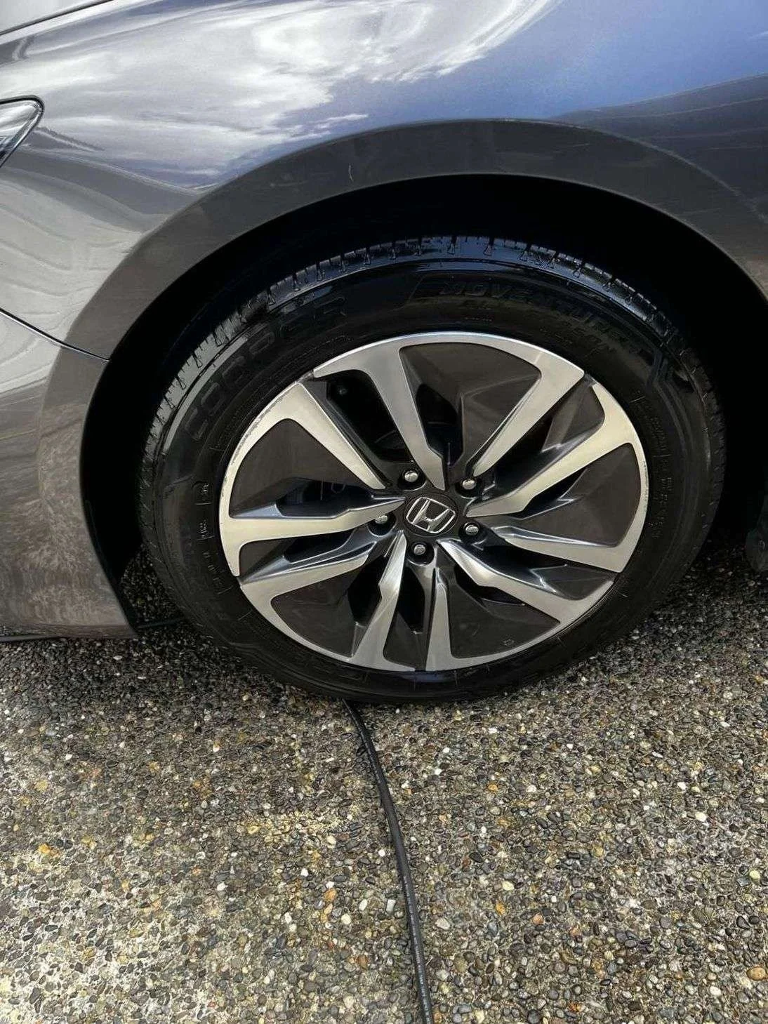 Honda accord wheel and tire detailing in Tacoma WA by Bryanz Auto Detailing featuring cleaned alloy wheels, dressed tires, and premium mobile auto detailing service.