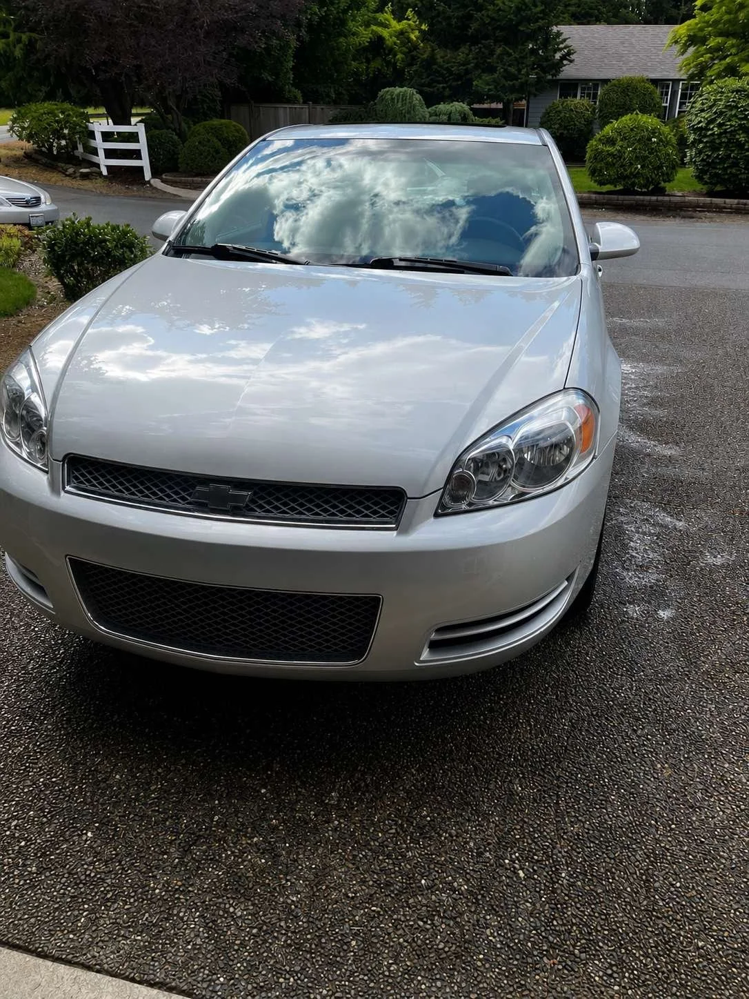 Chevy Impala wash and wax completed in Bonney Lake WA by Bryanz Auto detailing providing mobile car detailing, exterior detailing, paint correction, and professional auto cleaning services.