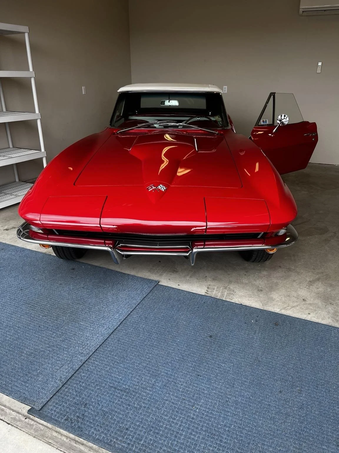 Classic red Chevrolet Corvette exterior detailing service by Bryanz Auto Detailing in Gig Harbor WA