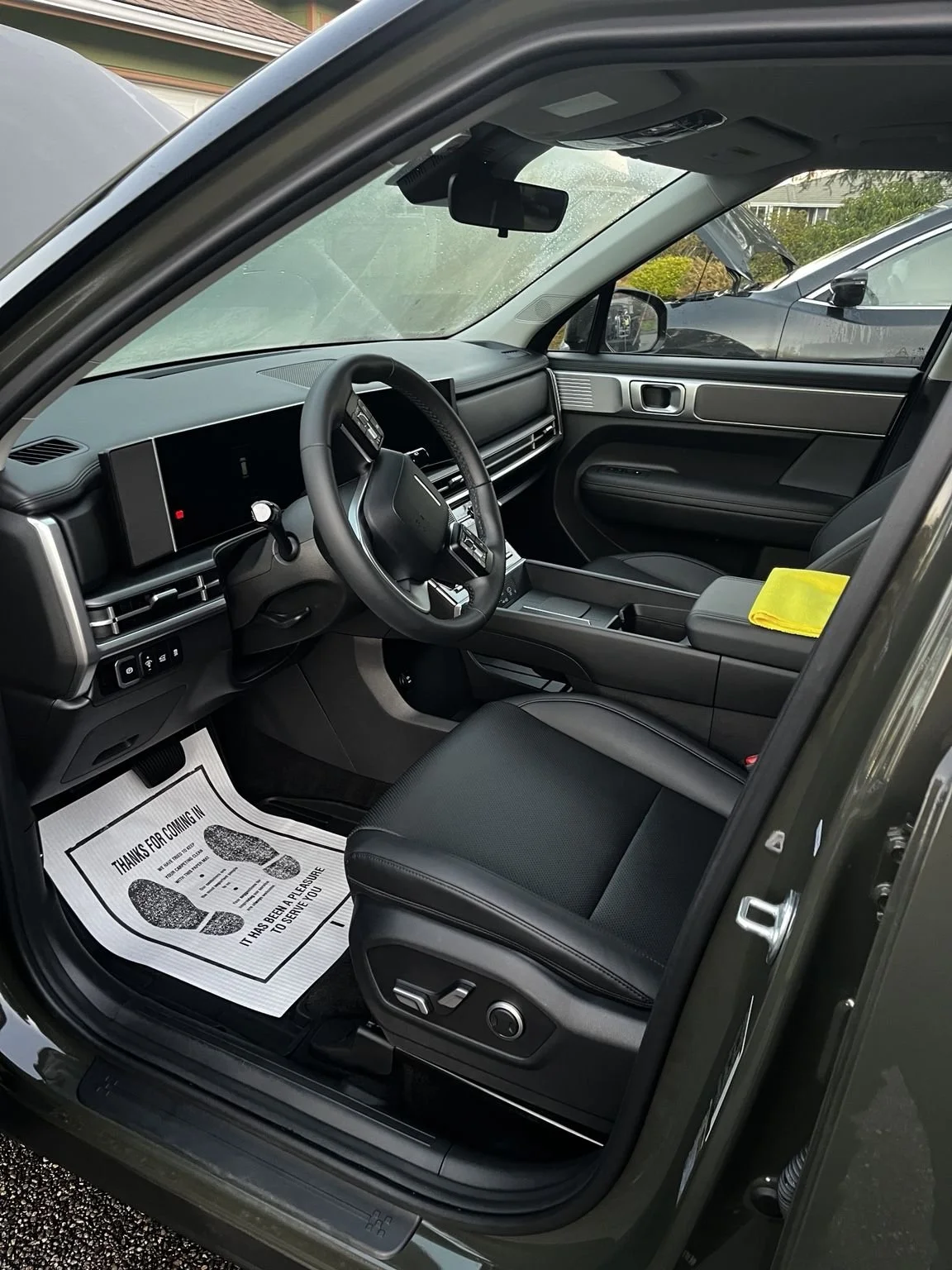 Professional interior detailing completed on luxury SUV