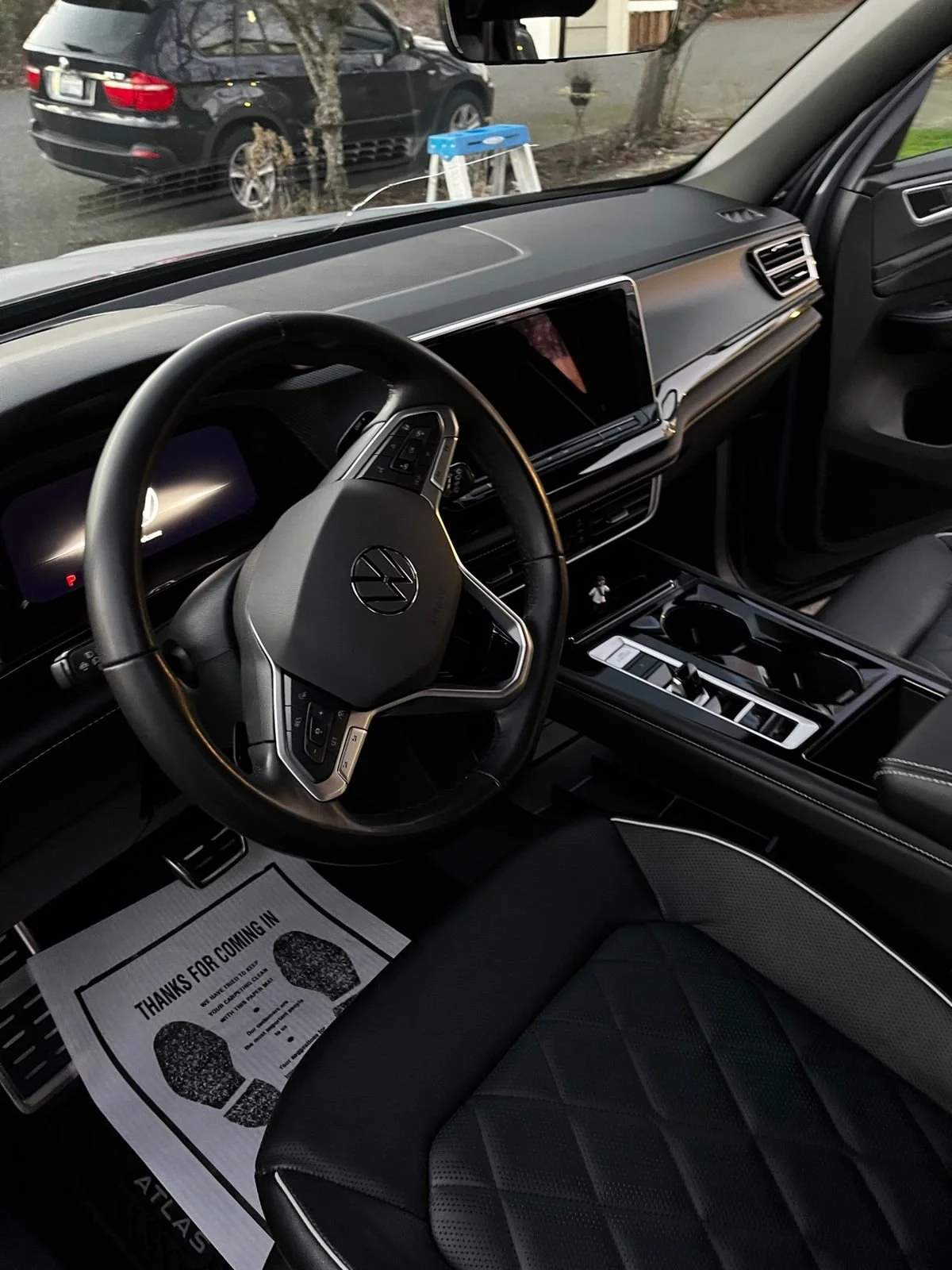 Mobile interior detailing completed on a Volkswagen Atlas in Puyallup, WA