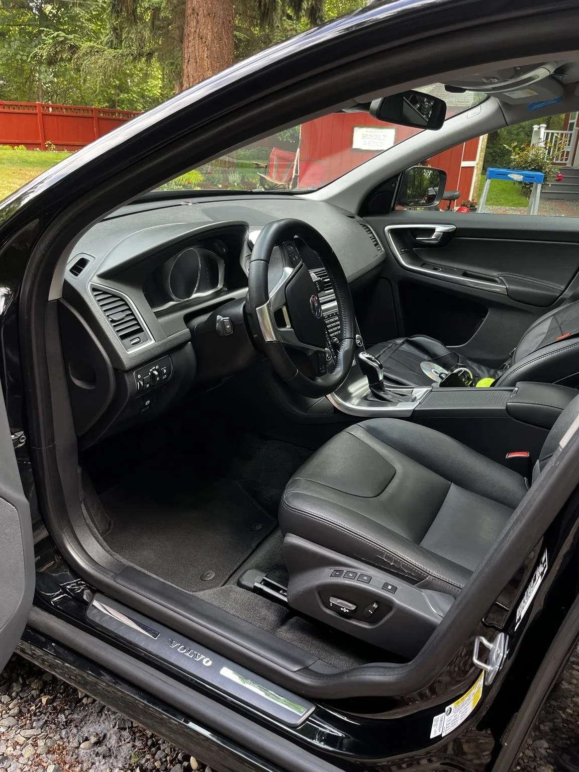 Clean Volvo front interior after professional detailing by Bryanz Auto Detailing