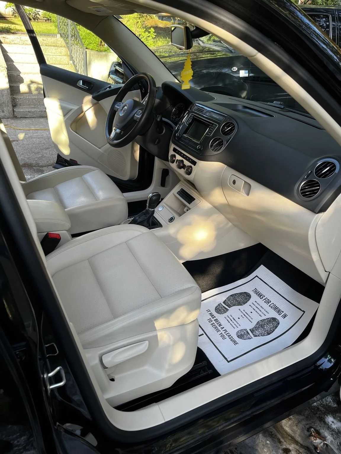 Clean Volkswagen interior after professional full interior detailing