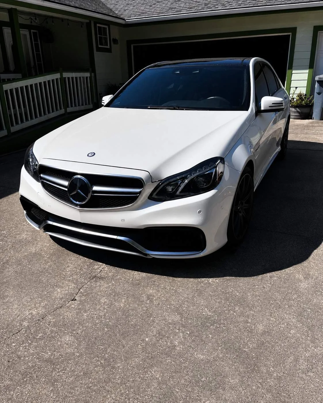 Mercedes-Benz E63 AMG wash and wax service completed by Bryanz Auto Detailing in Covington, WA with a glossy exterior finish, premium paint protection, and professional mobile detailing.