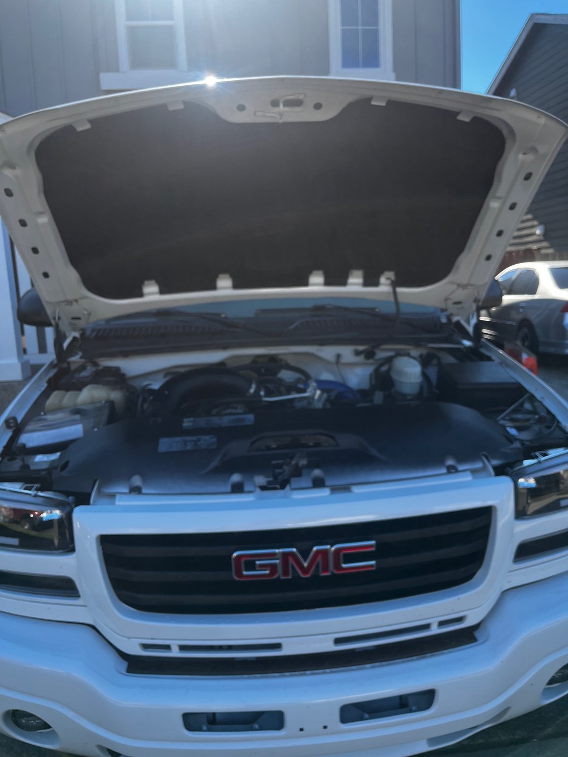 GMC truck engine bay cleaning by BryanzAutoDetailing
