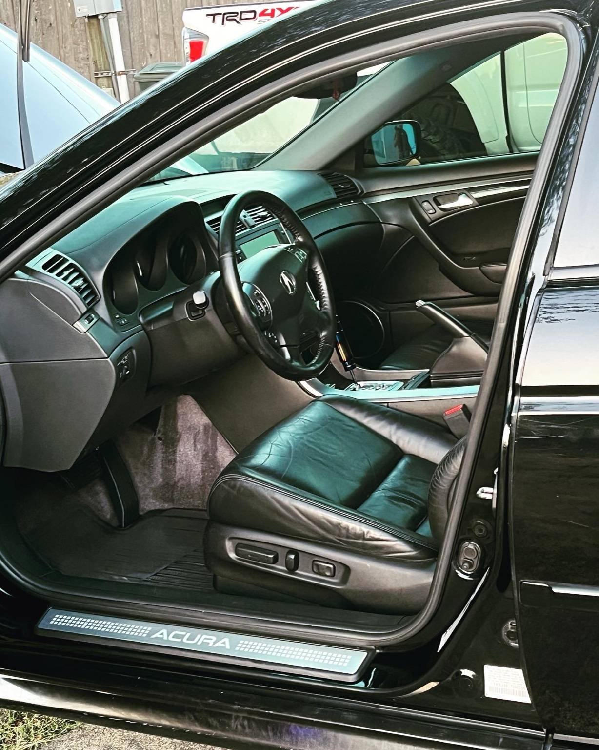 Acura TL interior detailing in University Place with leather seats restored by Bryanz Auto Detailing
