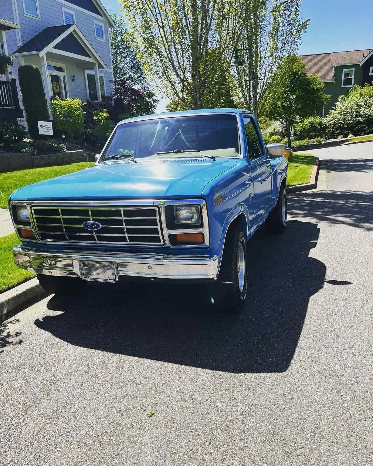 Clean classic Ford pickup exterior after professional detailing by Bryanz Auto Detailing