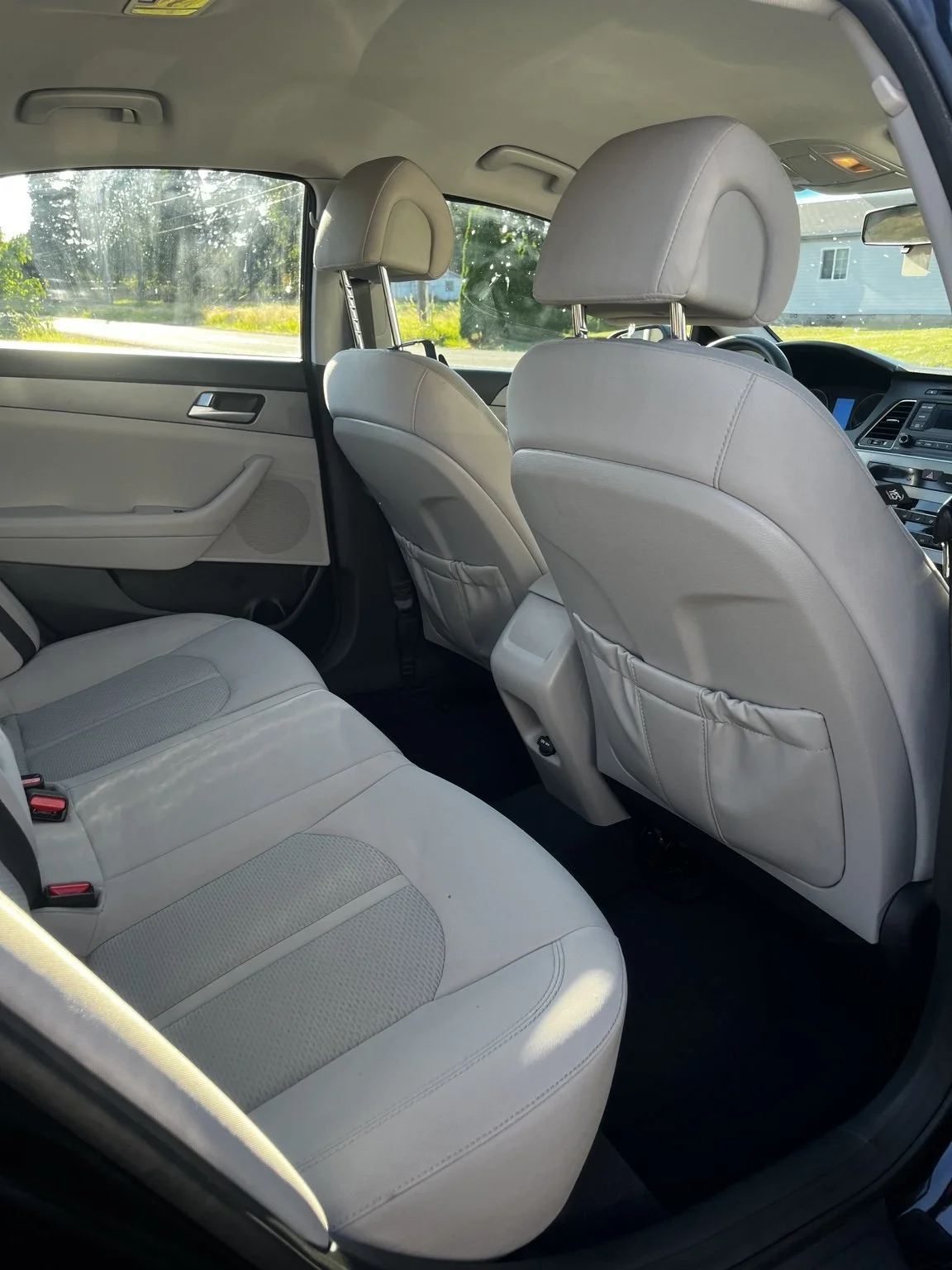 Professional Hyundai rear passenger interior mold removal and premium interior detailing completed in Tacoma, WA by Bryanz Auto Detailing, restoring a clean, sanitized, and refreshed interior.