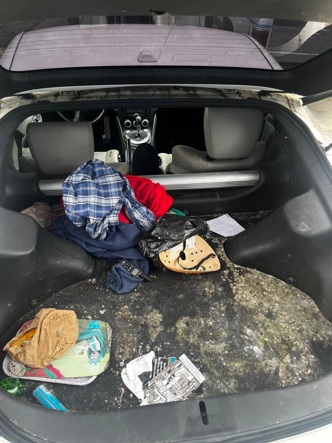 Before interior mold removal on a Nissan 370Z in Lake Tapps by BryanzAutoDetailing
