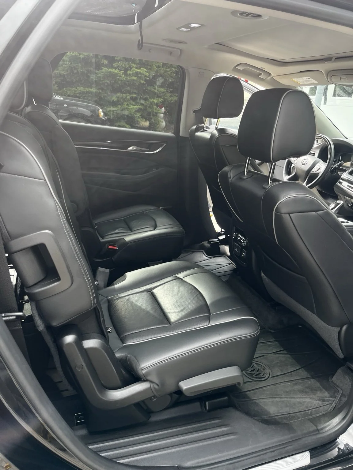 Third row interior detailing on Buick Enclave by Bryanz Auto Detailing in Gig Harbor WA
