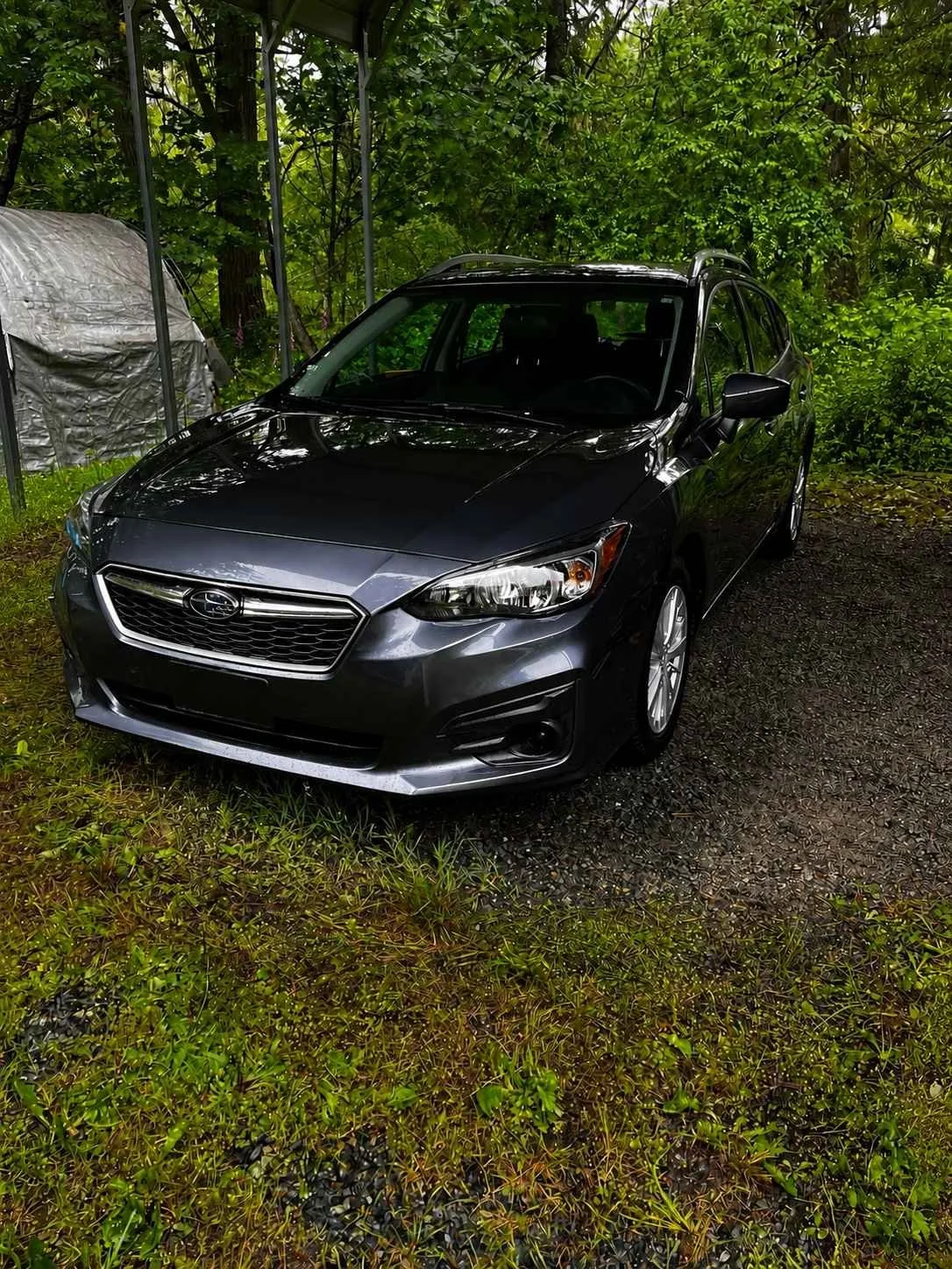 Mobile Car Detailing in Graham Wa featuring a professionally detailed Subaru after exterior detailing service by Bryanz Auto Detailing