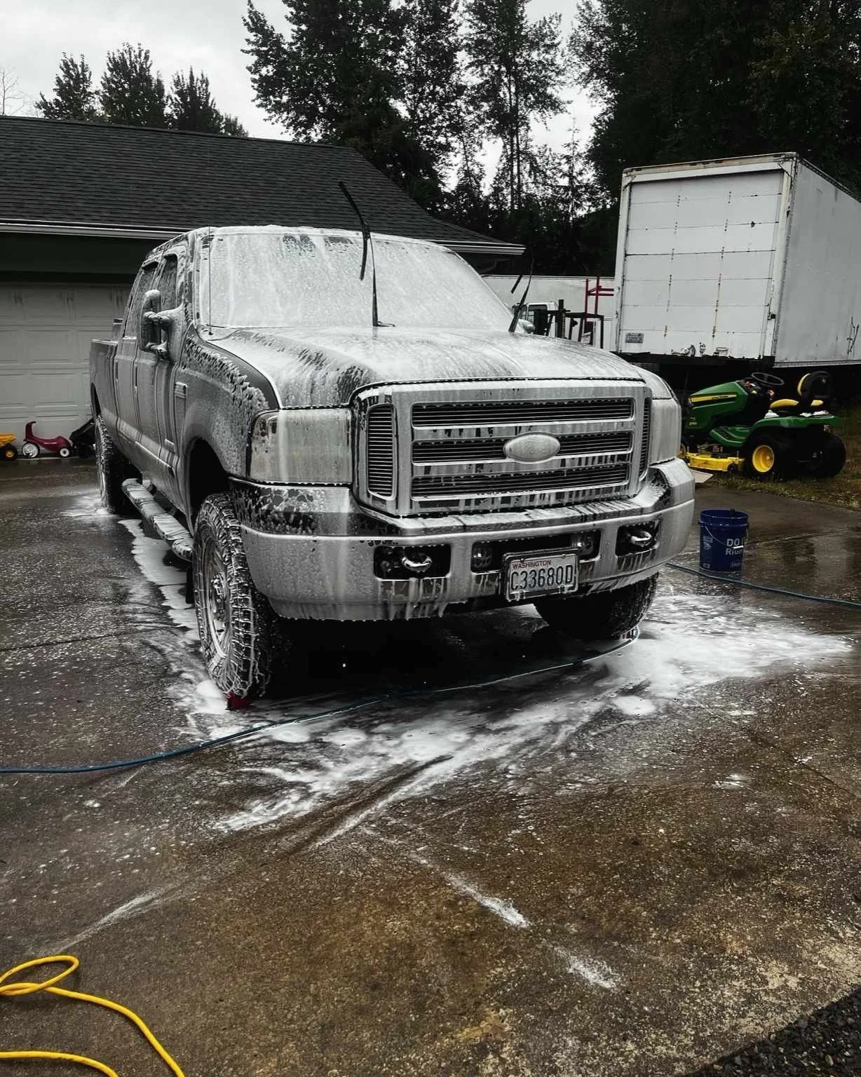 Ruston truck foam wash during professional auto detailing service