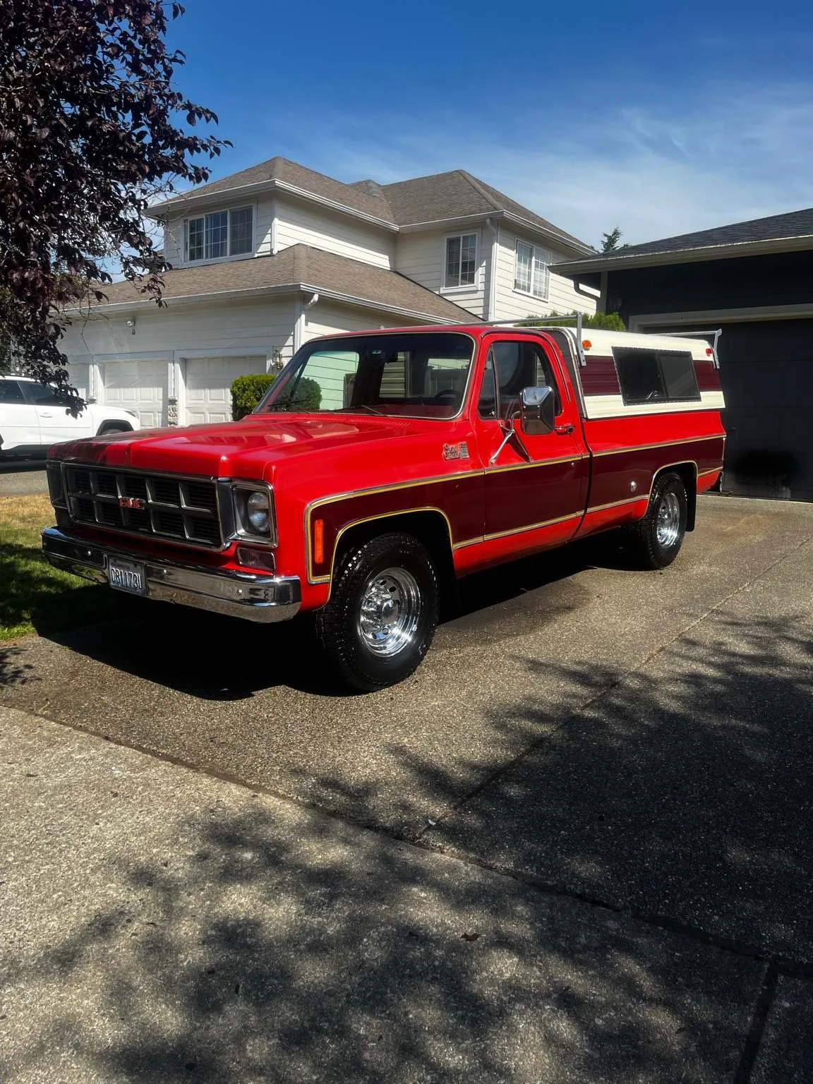 Exterior detailing results on a classic GMC pickup truck by Bryanz Auto Detailing, serving Spanaway, WA.
