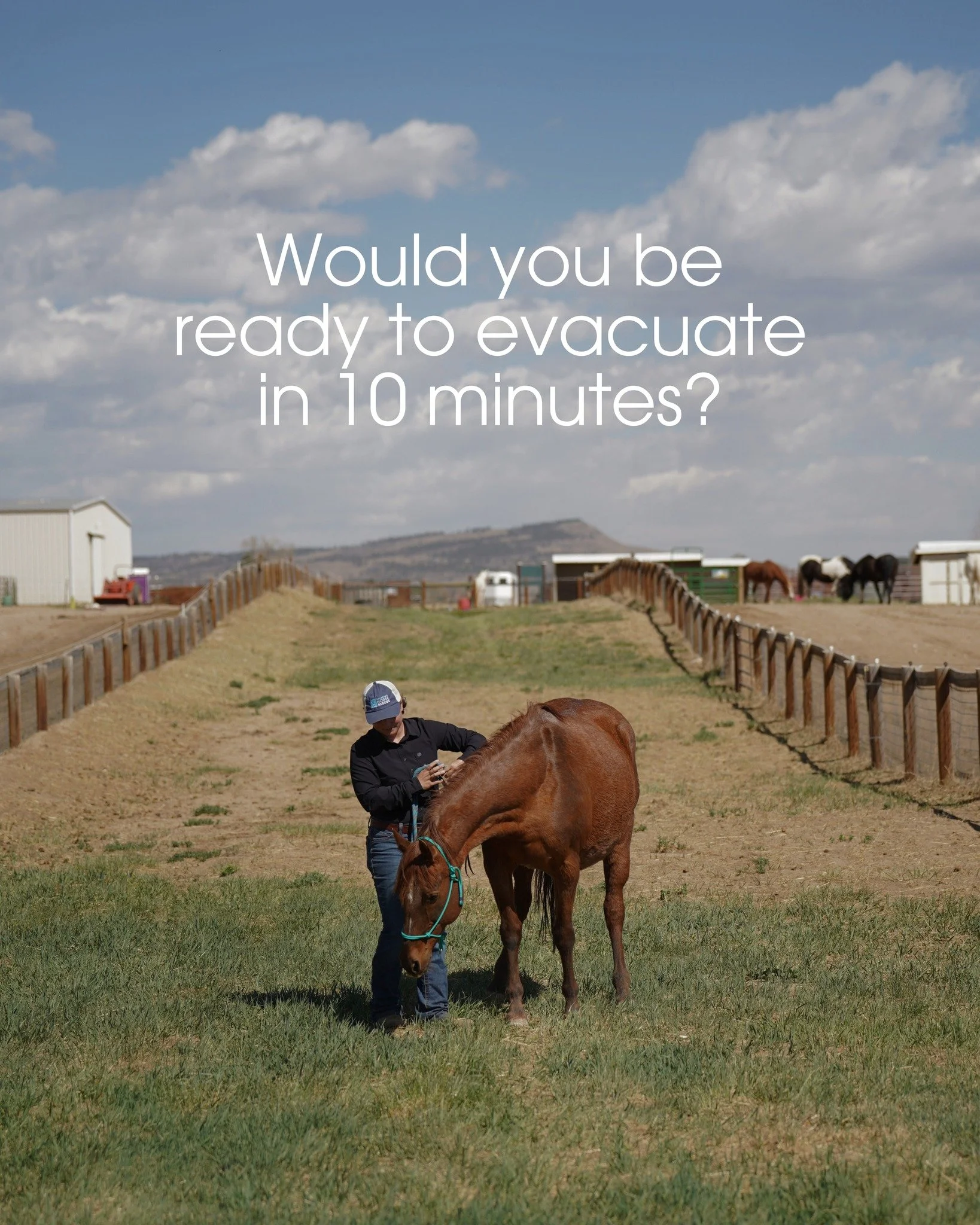 Would you be ready if you had 10 minutes to evacuate your horses? 🔥⏱️

Wildfires can spread with quickly, especially during high winds and dry conditions. In some cases, fires move up to 14 mph and evacuation orders happen within an hour of ignition