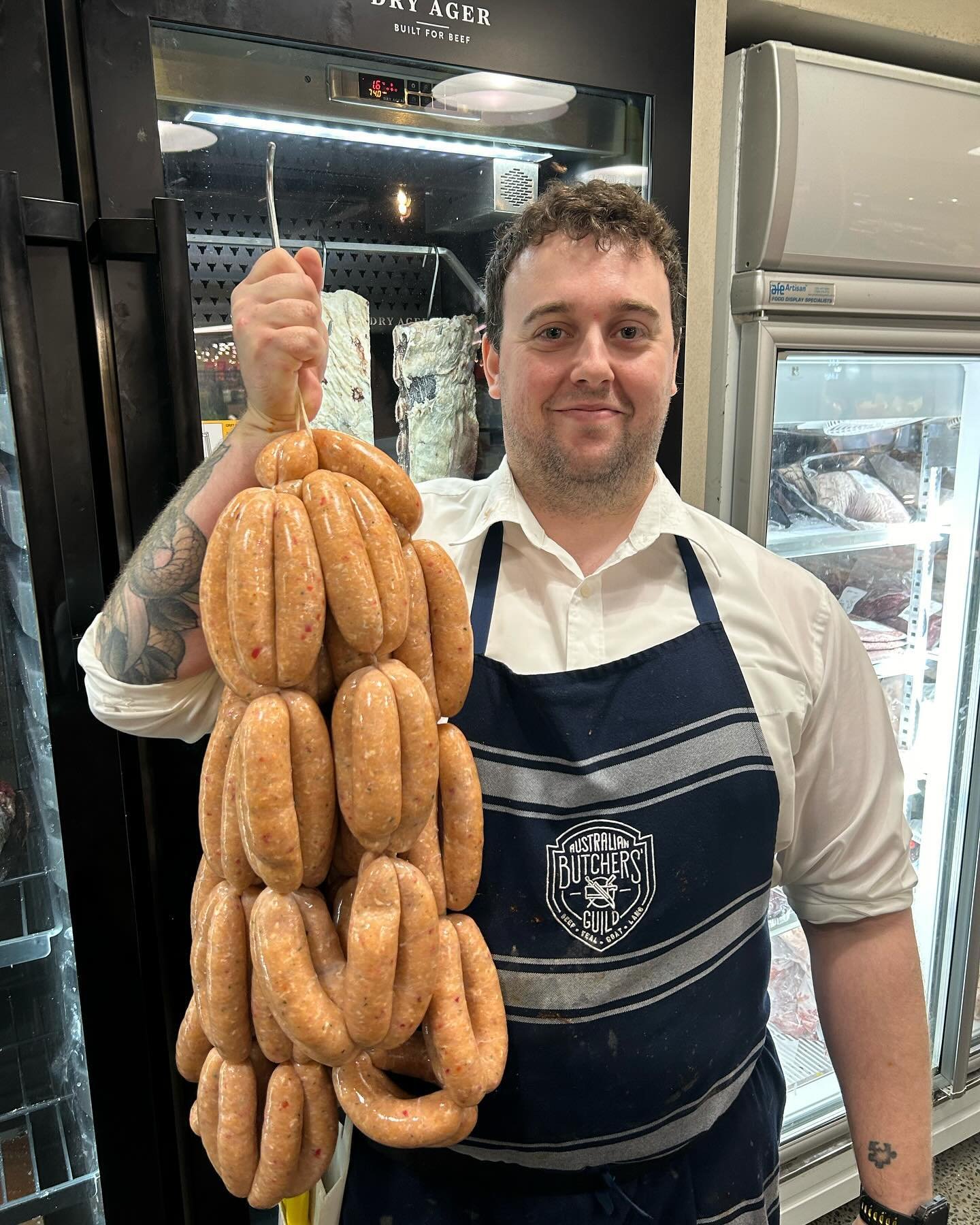 👀brads been busy,🐊crocodile sausages,available now