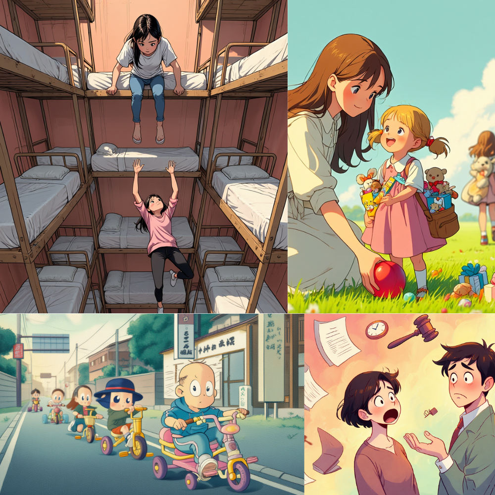 Four Level Bunkbeds, Trinkets, and Trikes