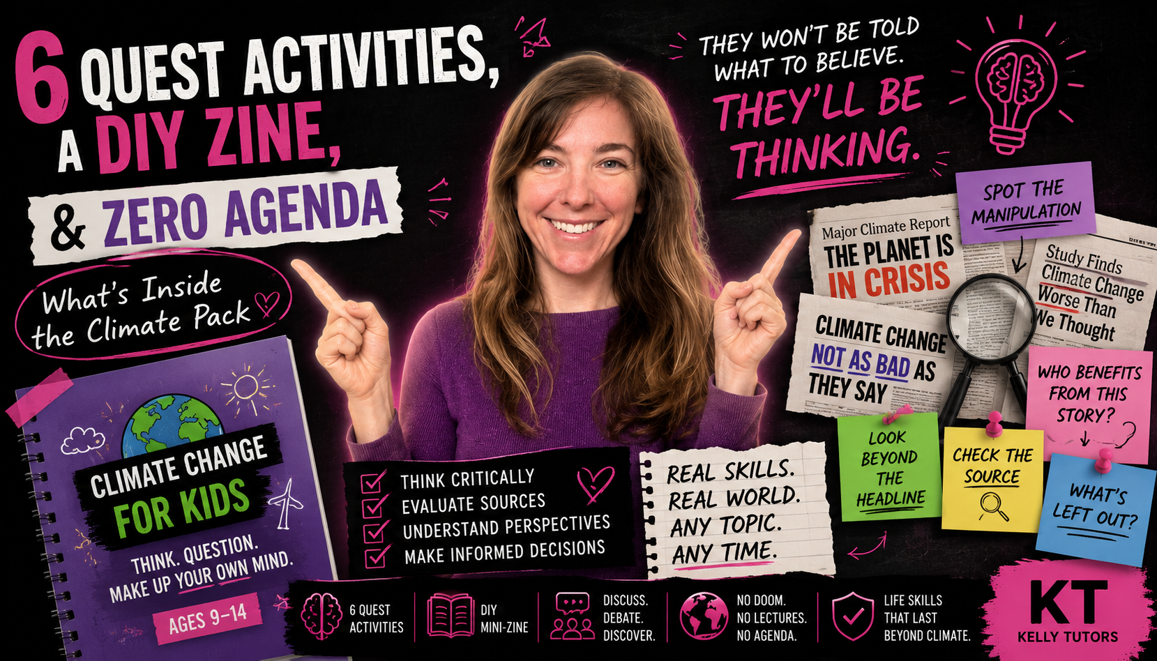6 Quest Activities, a DIY Zine, and Zero Agenda -- What's Inside the Climate Pack