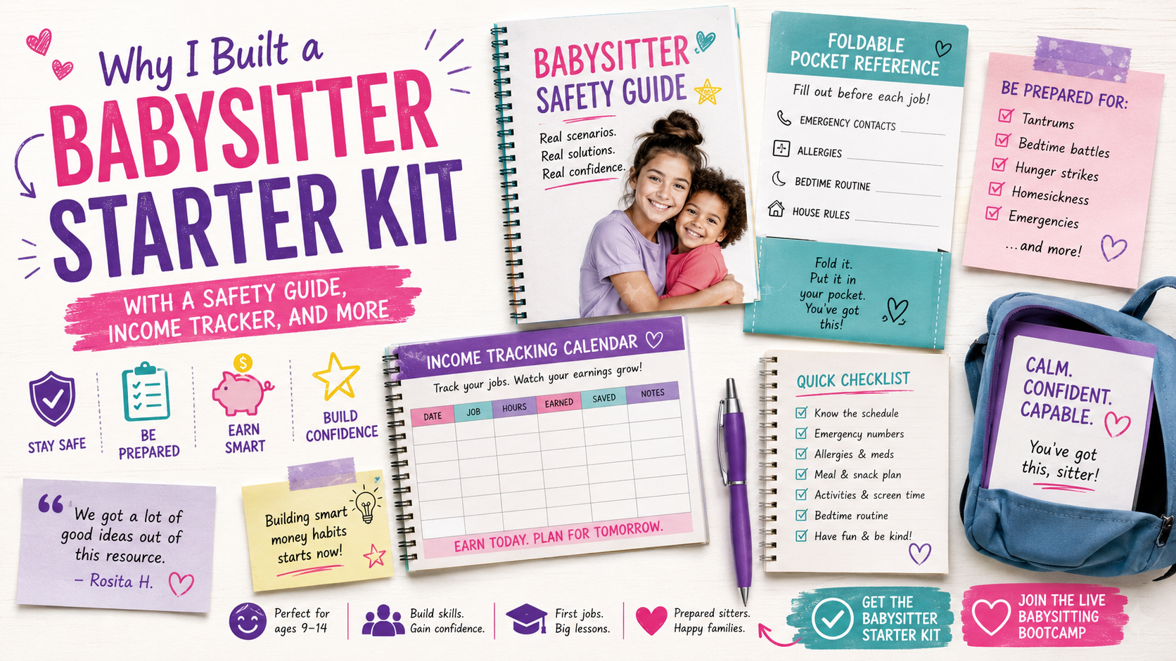 Why I Built a Babysitter Starter Kit With a Safety Guide, Income Tracker, and More