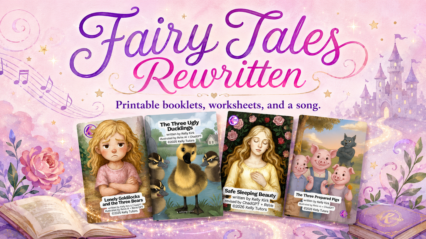 Printable Booklets, Trading Cards, and a Song -- What's Inside Fairy Tales Rewritten