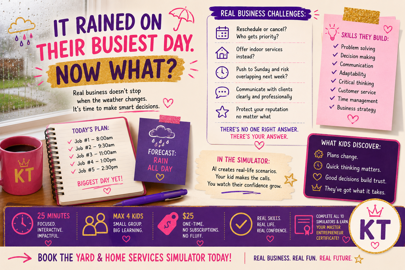 It Rained on Their Busiest Day -- Now What?