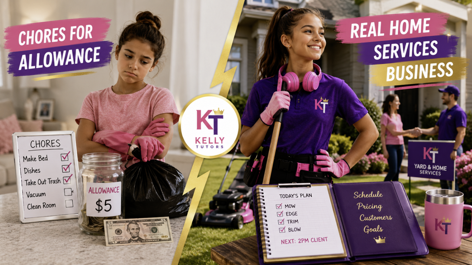 Chores for Allowance vs. Running a Real Home Services Business