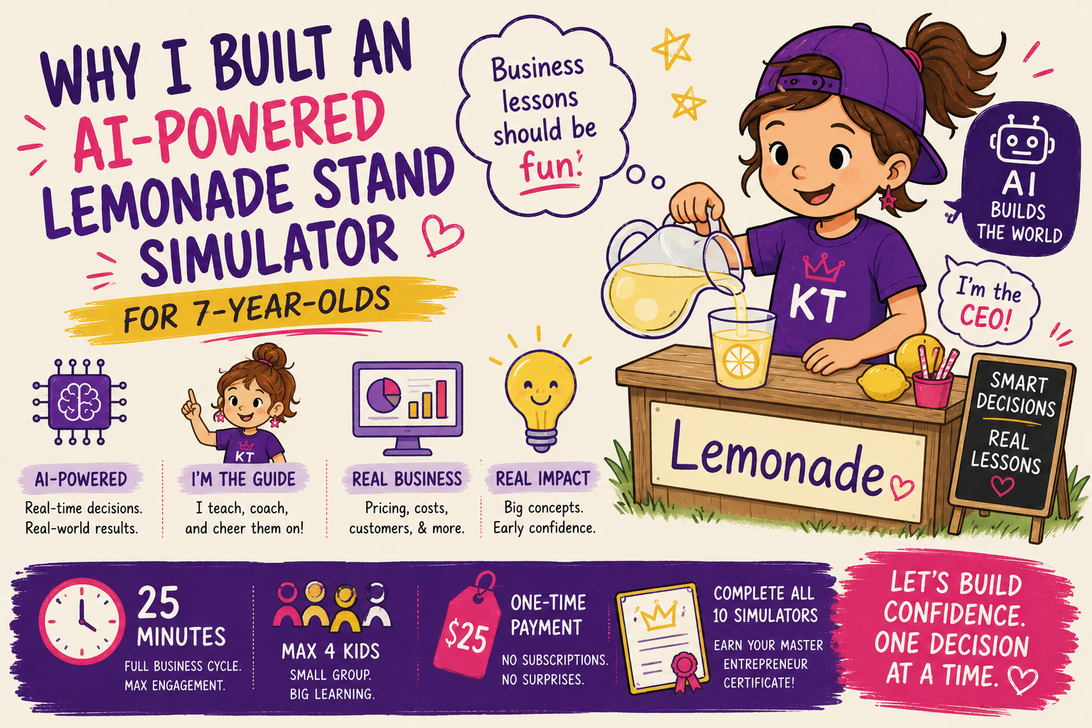 Why I Built an AI-Powered Lemonade Stand Simulator for 7-Year-Olds