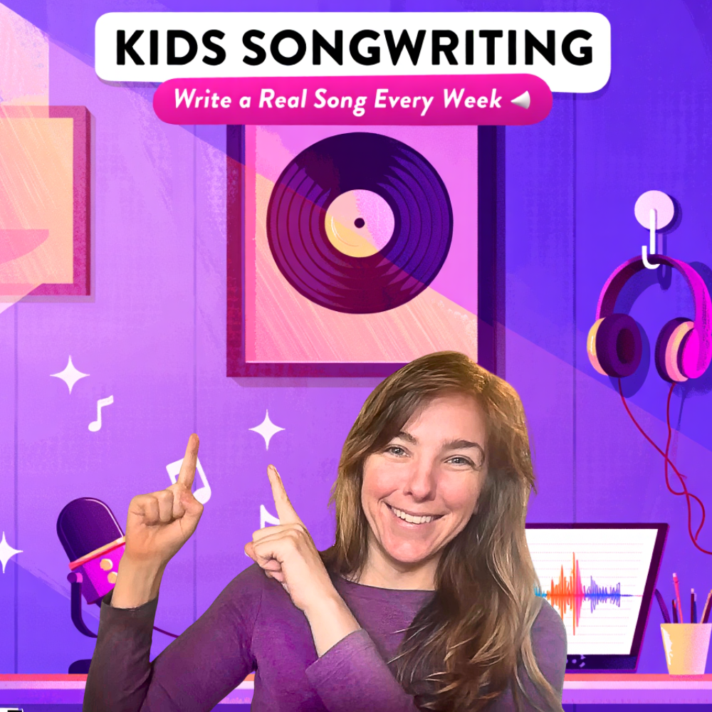 Kids Songwriting: Write Lyrics & Produce a Real Song Each Week (Ages 9-14): Write a real, finished song every single week. 