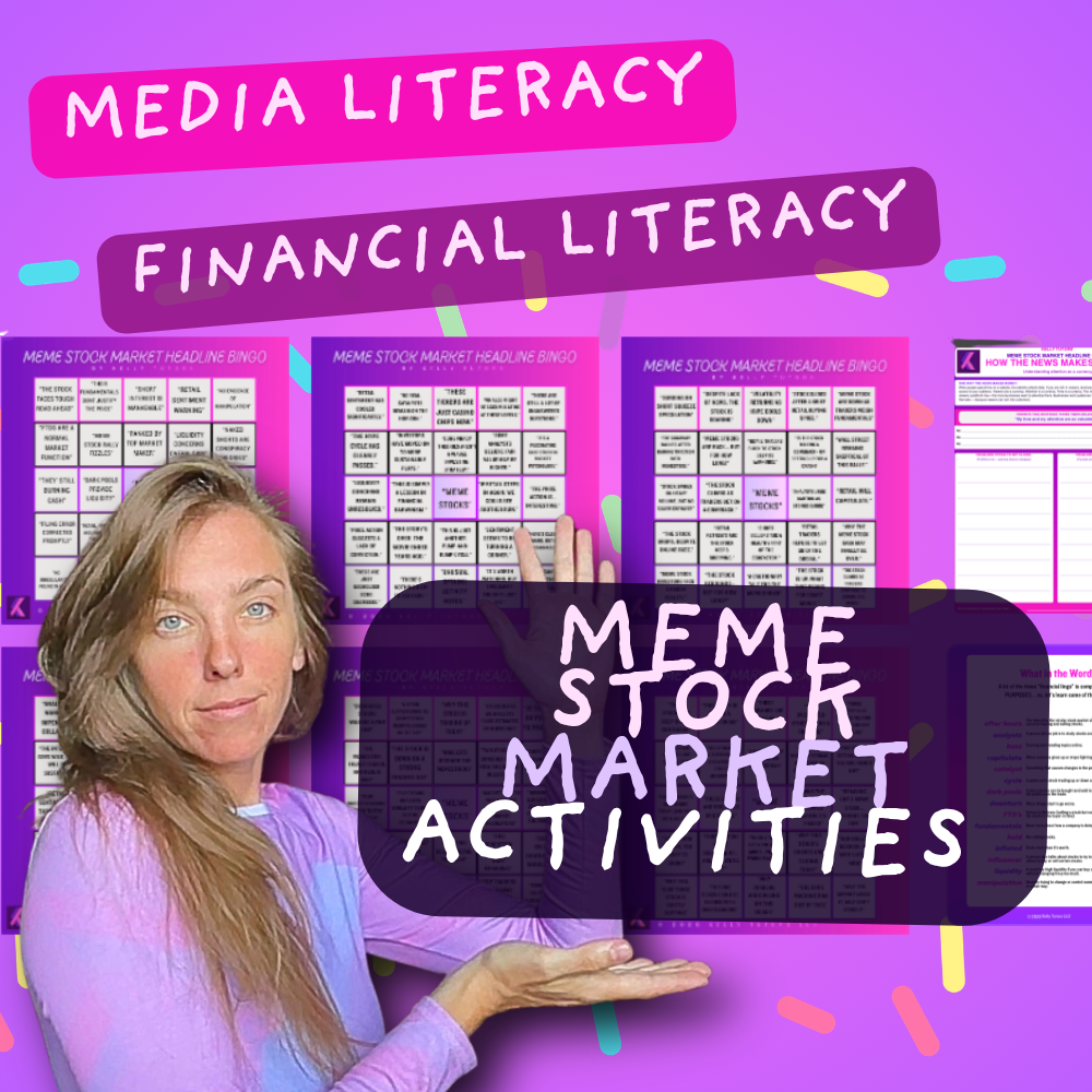 Meme Stock Market for Kids: Bingo & Financial Media Literacy Pack (Ages 9-14): Bingo, songs, and worksheets that teach kids about finance and how to read headlines critically.