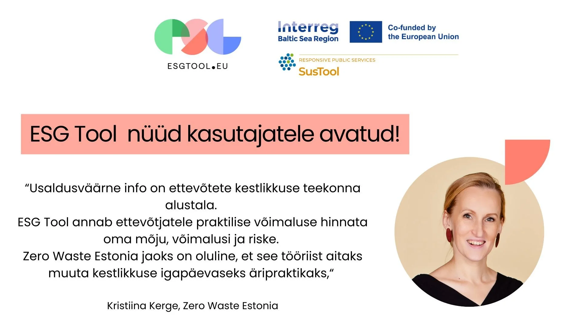 Tasuta ESG tööriist kestlikkuse edendamiseks