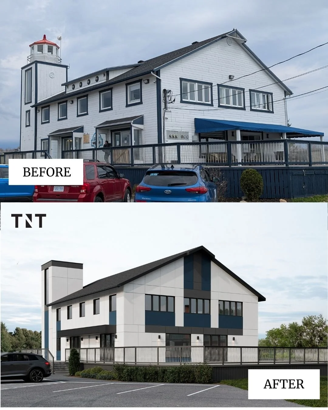 From dated to dynamic ✨

This building went through a complete exterior makeover&mdash;turning a weathered facade into a modern, polished design that reflects the brand&rsquo;s vision for the future.

Key Highlights:
✔️ Fresh, contemporary panel syst