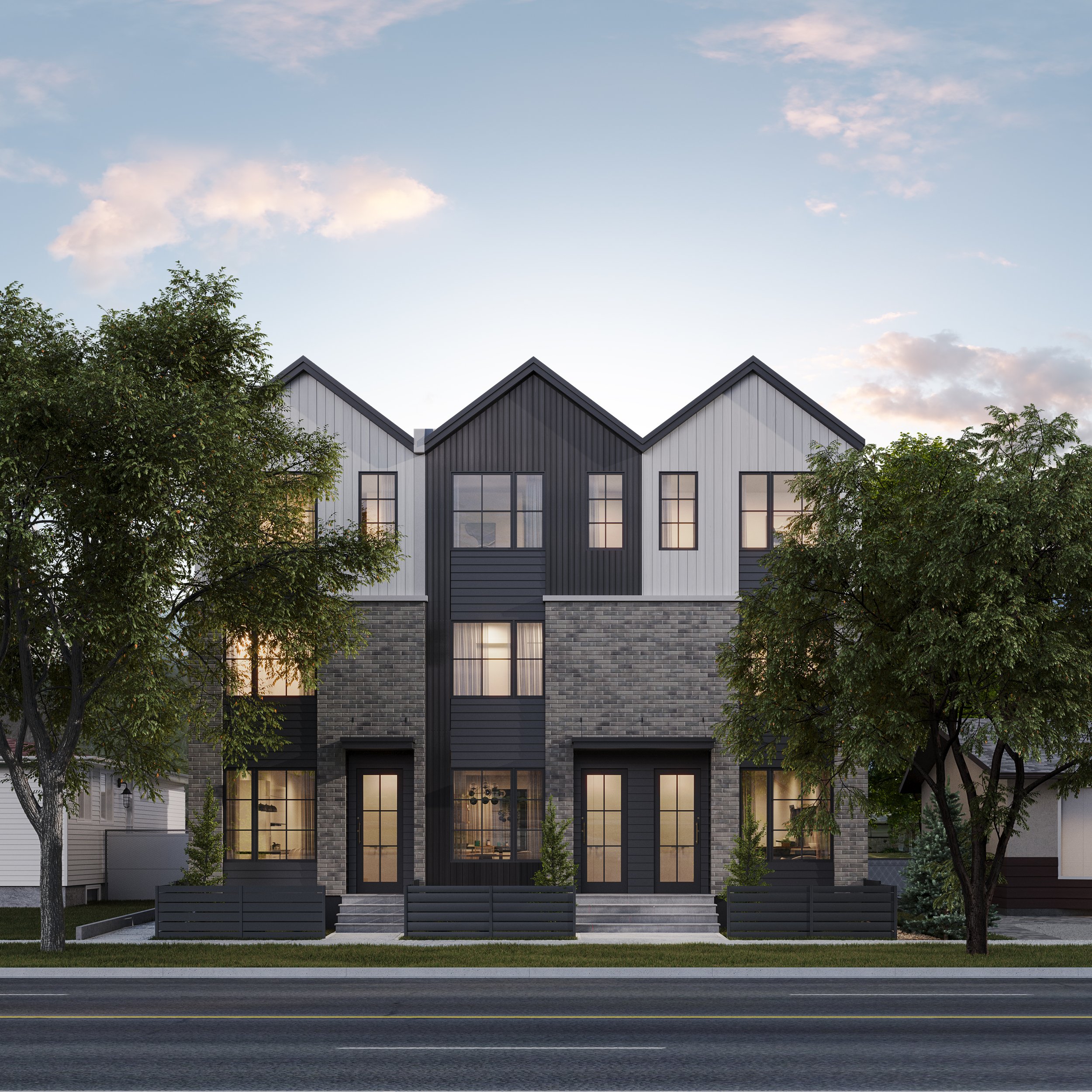 Townhome Exterior Rendering | Visualize Your Townhome Today — TNT ...