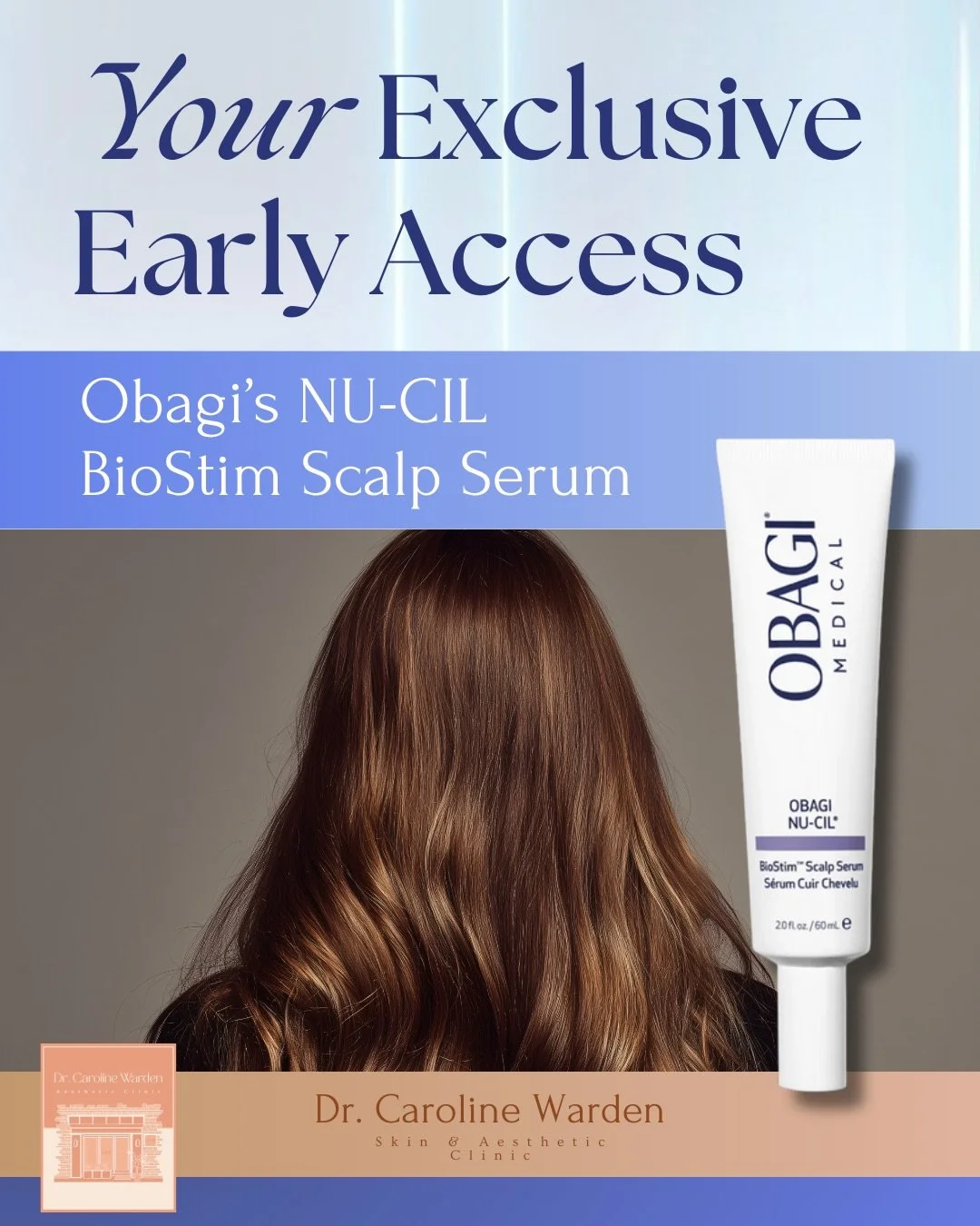 ✨💙 We have the most EXCITING NEWS!!! We now stock the Obagi Nu-Cil BioStim Scalp Serum at our Hale Clinic &amp; our Online Boutique!

✨💙 That&rsquo;s right, we have now stock this amazing serum before it&rsquo;s even launched officially across the 
