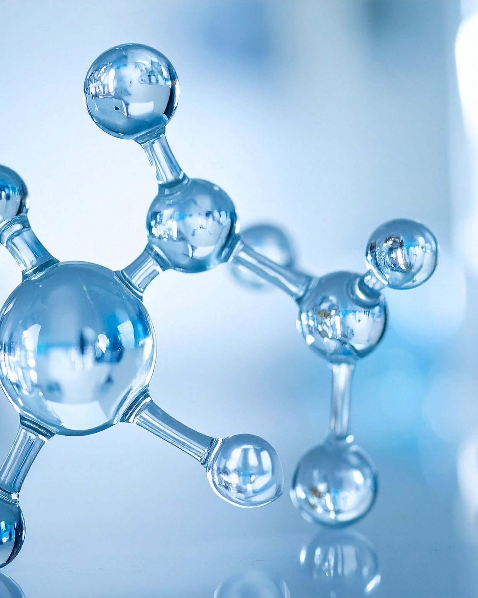 Illustration of DNA molecules representing the nucleotide building blocks used in polynucleotide treatments