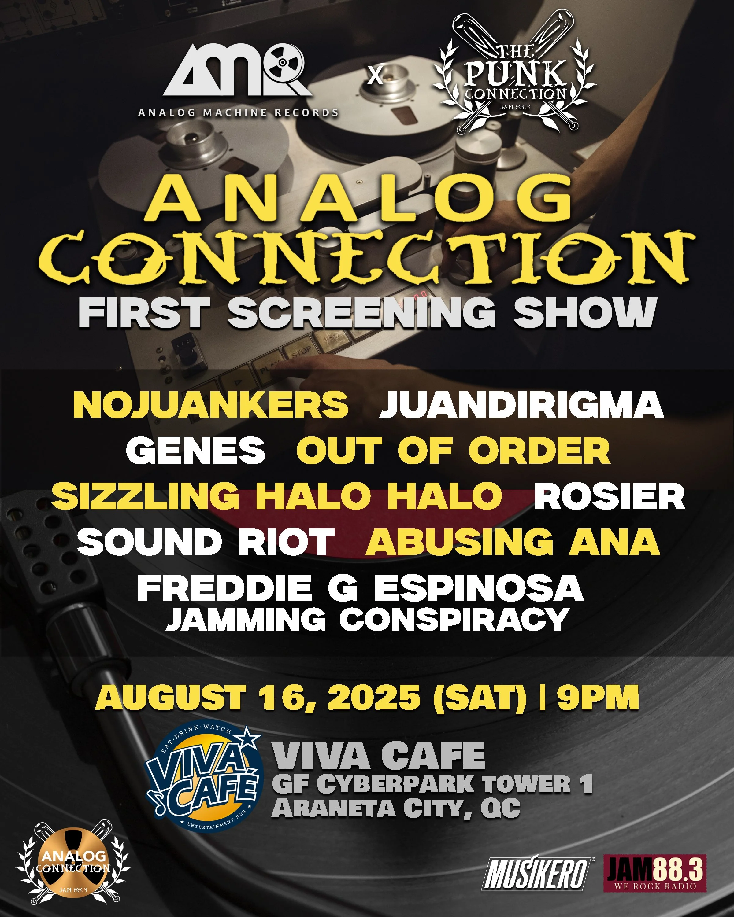 analog machine records and the punk connection launches “The analog connection” - a band search to push new artists with analog recording and vinyl records