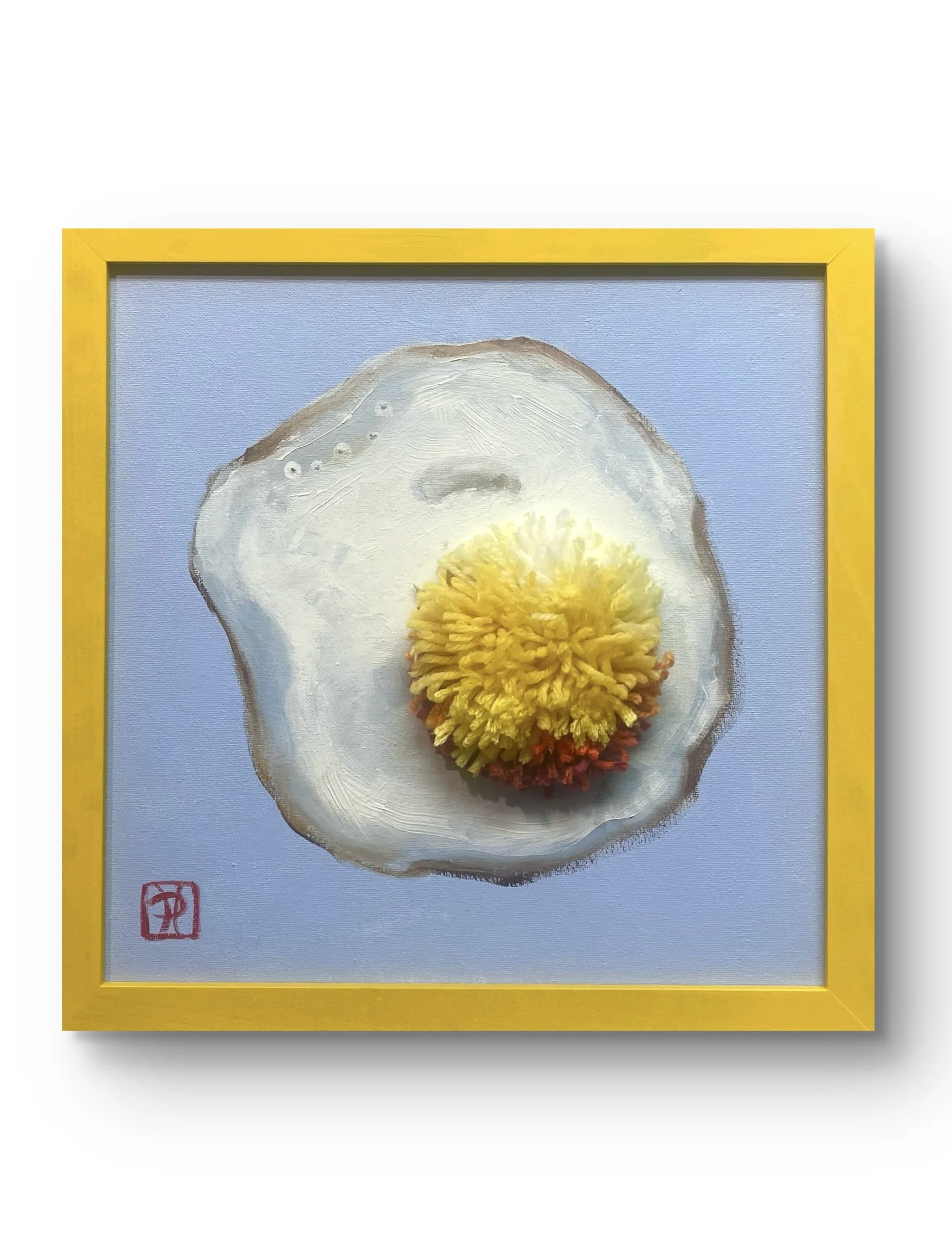 Flauschei, Leinwandobjekt, 30x30 cm, 2026