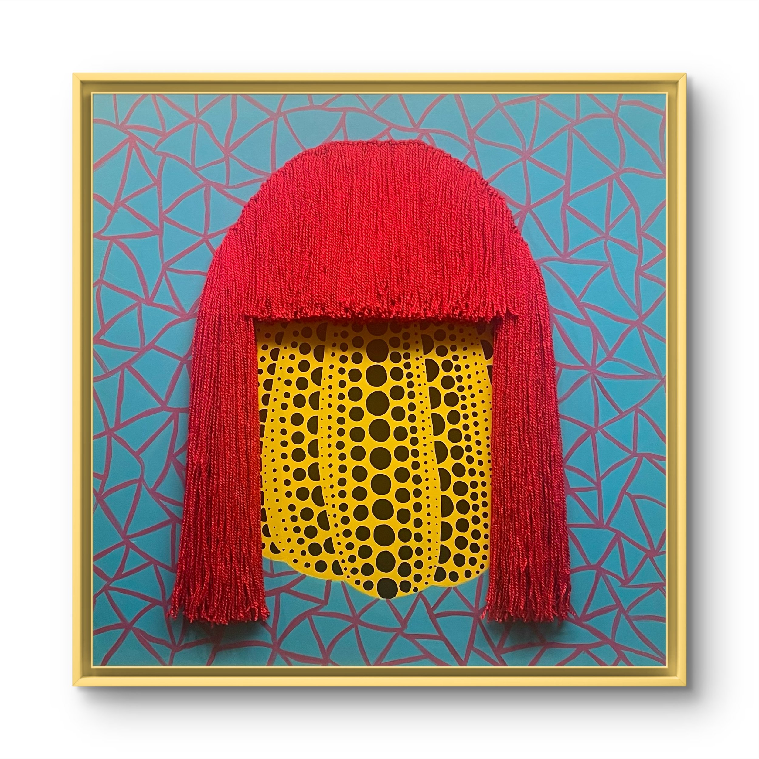Hommage to Y. Kusama II, Leinwandobjekt  80x80 cm, 2026