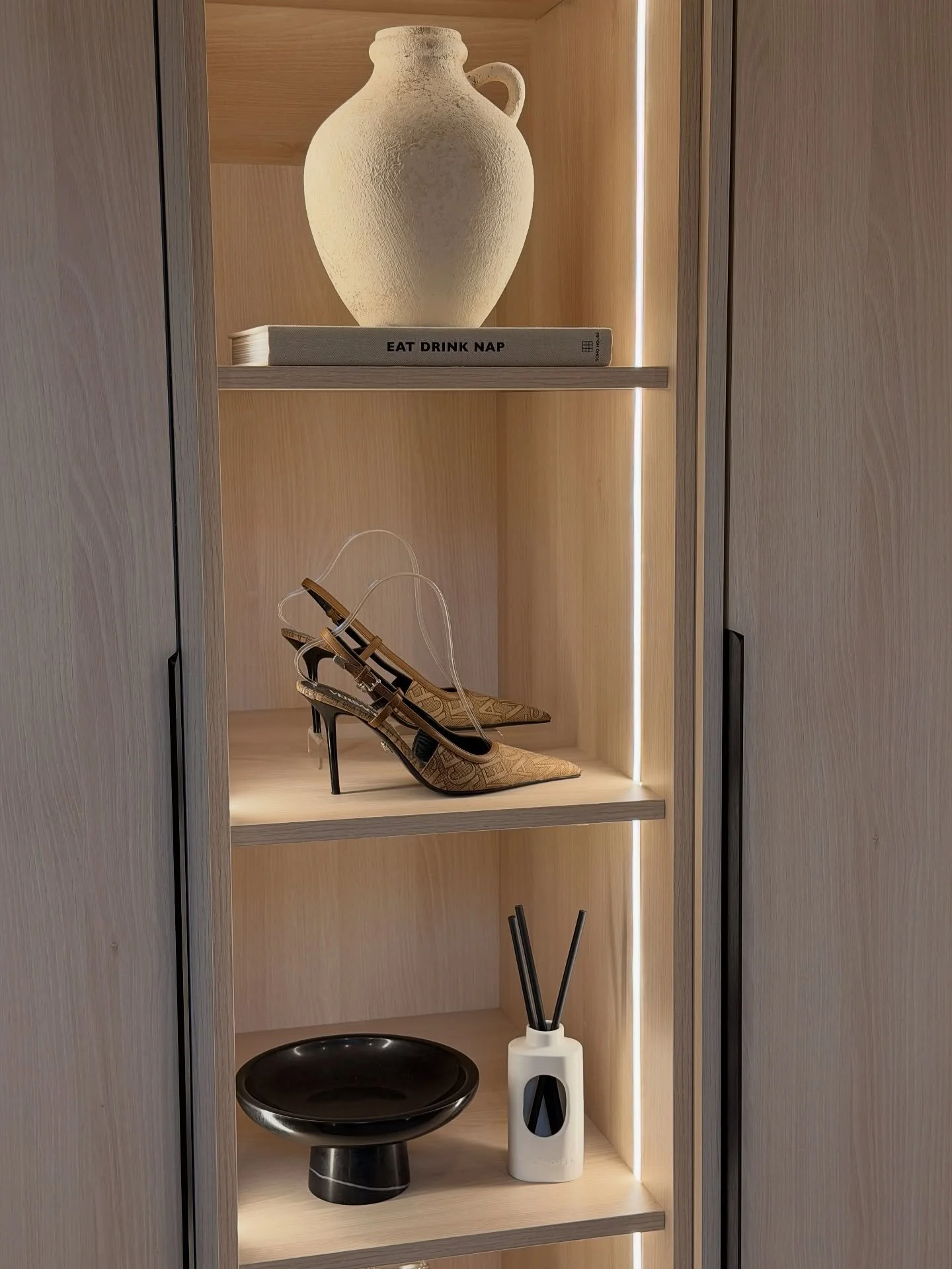 Dressing room details &bull;  Organised and styled for @charlottegshore ☁️