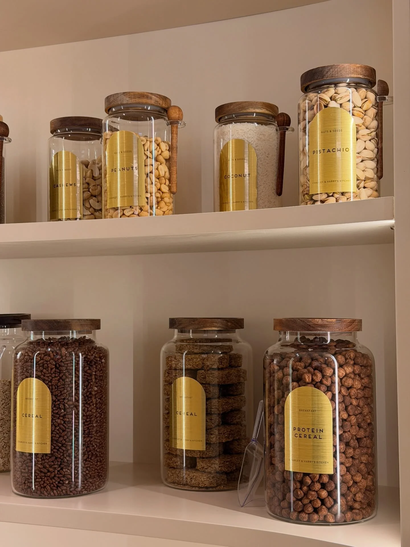 Pantry Heaven ☁️

Fully sourced, decanted and organised for the Barnes&rsquo; Family.