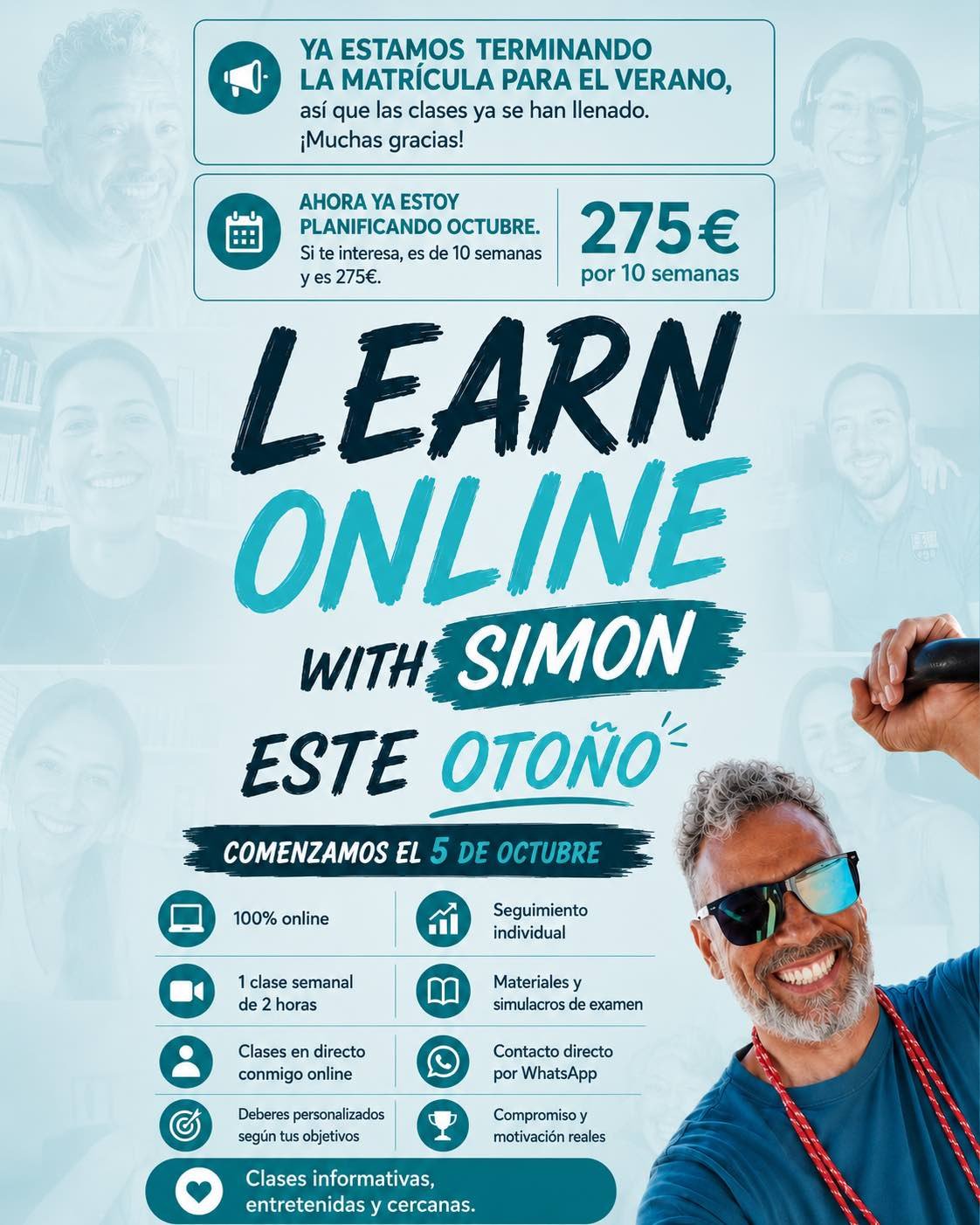 oferta otoño 2026 clases ingles online