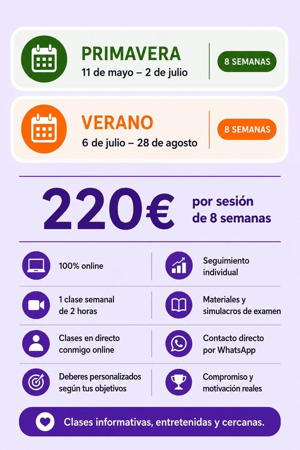 curso ingles online verano 2026