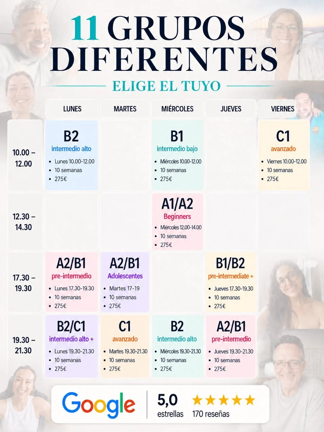 grupos ingles online octubre 2026