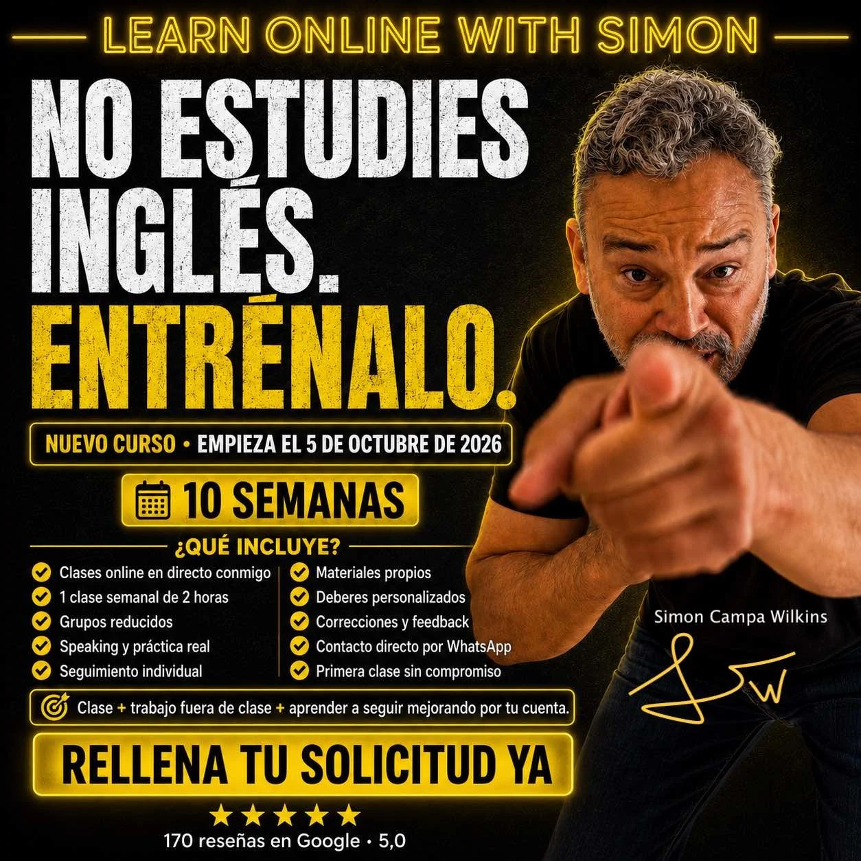 Native English teacher online
