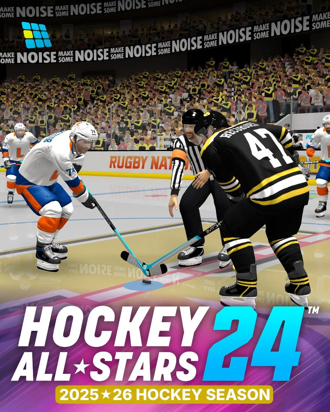 Boston and New York! two hockey powerhouses, one epic clash 🧊💥
From the first faceoff to the final buzzer, this one’s all about heart, hustle, and highlight-reel plays.
📲 Take control and craft your own rivalry in Hockey All Stars 24!