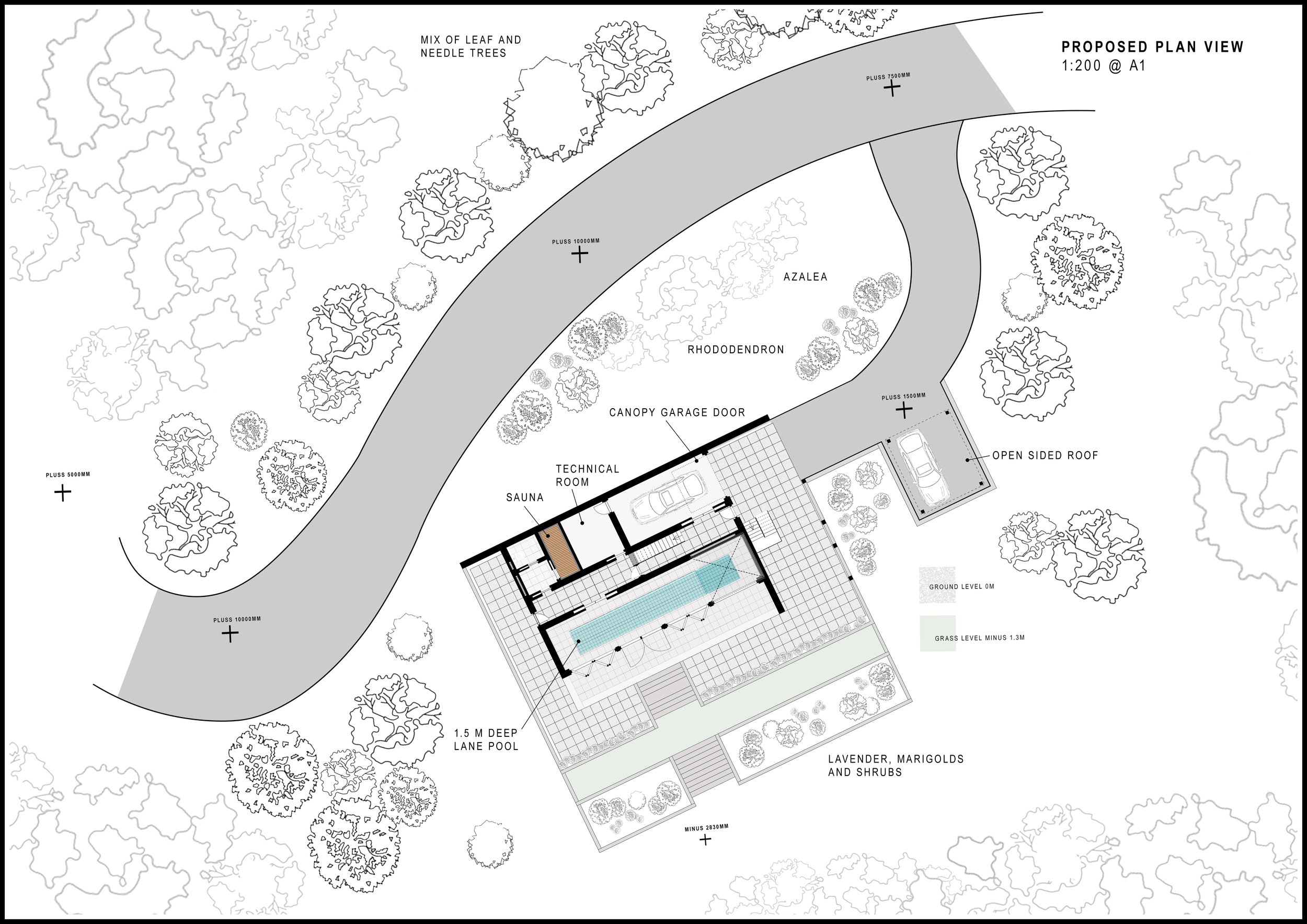 Bespoke residential site view proposal by Camilla Doig Lorentzen