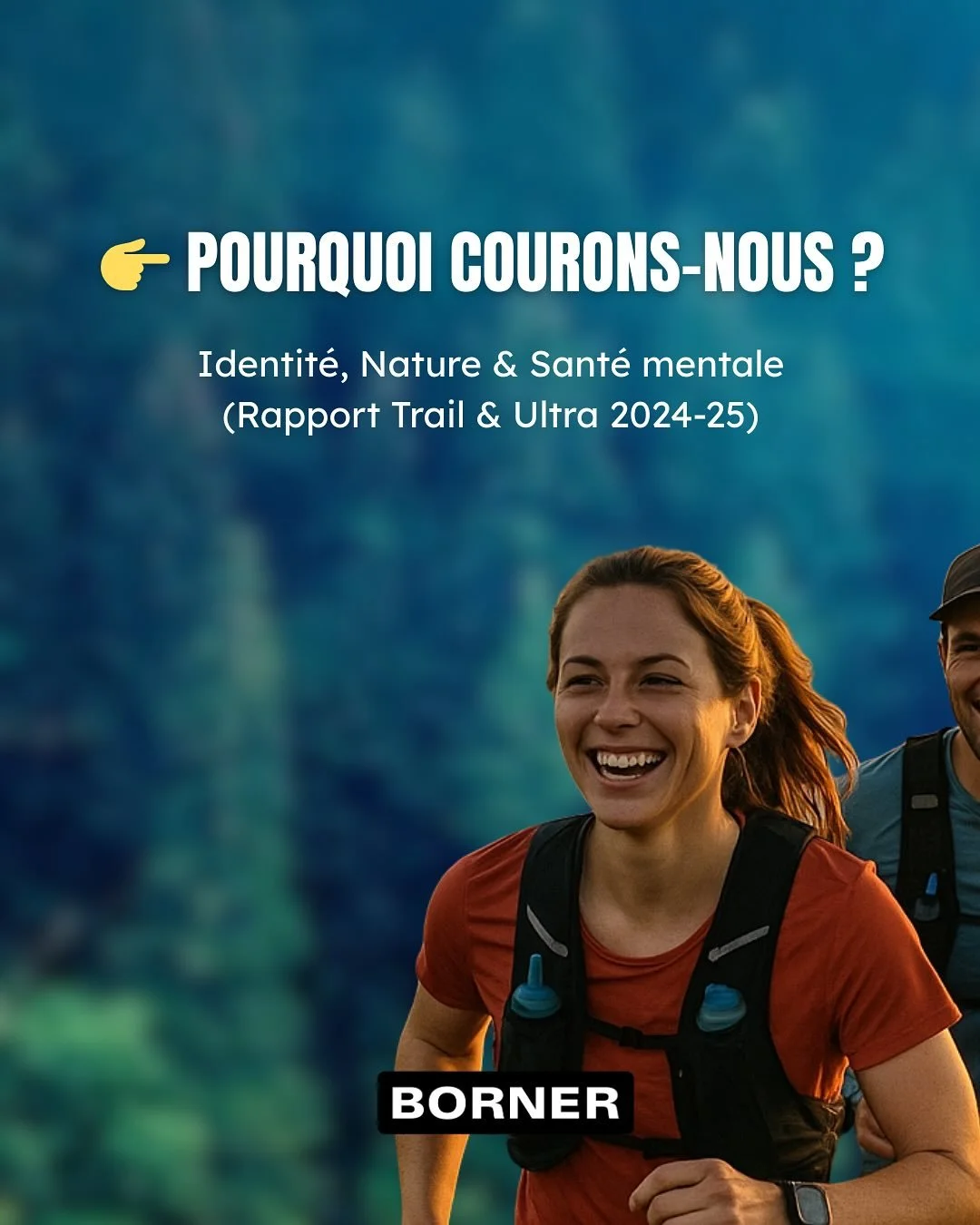Pourquoi tu cours ? 🏔️

Le rapport 2024-25 (r&eacute;alis&eacute; par le docteur Carl Morris- universit&eacute; Lancaster) montre que les traileurs ne courent pas seulement pour la perf&rsquo; ou la perte de poids.

👉 Leurs vraies motivations :
	&b