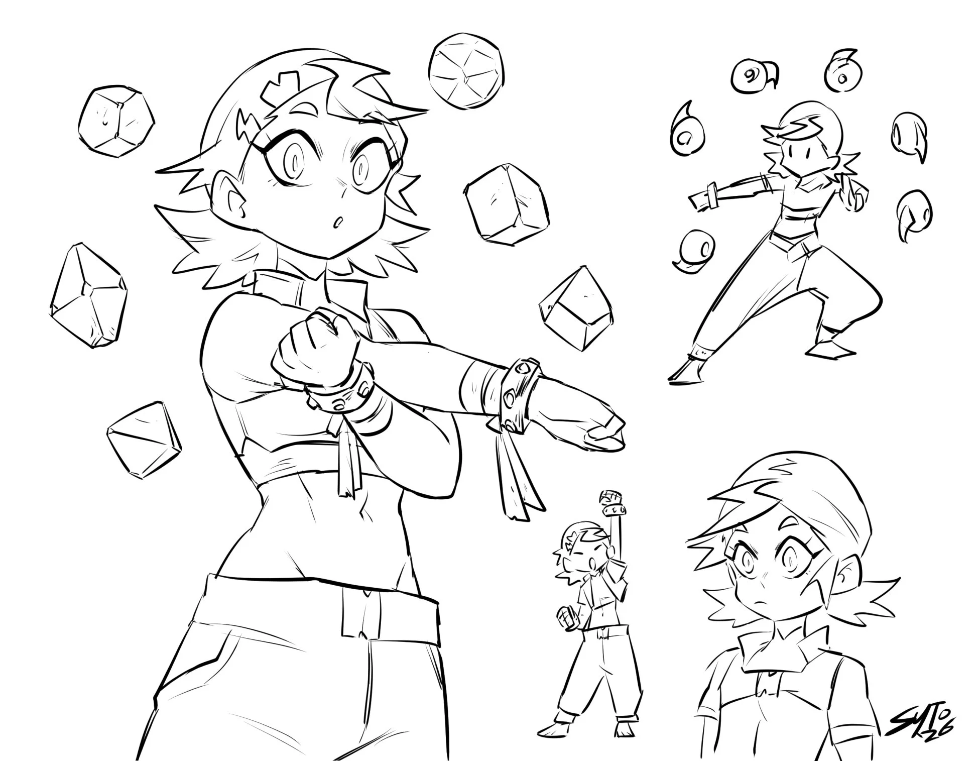 More Neora. I was considering having her be a martial artist type who'd fight with floating orbs.