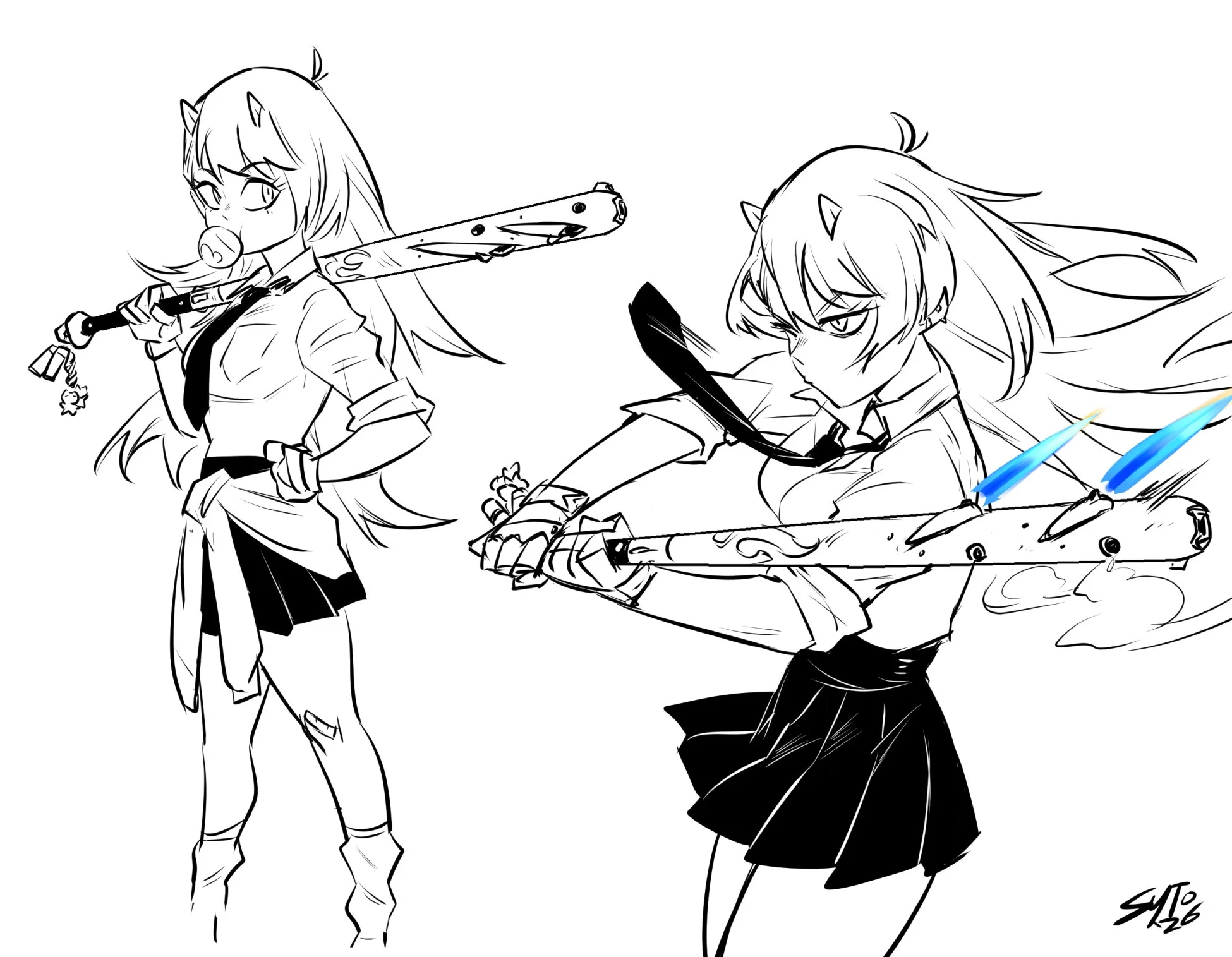 Helia weapon rework. I had the idea of a jet-powered baseball bat.