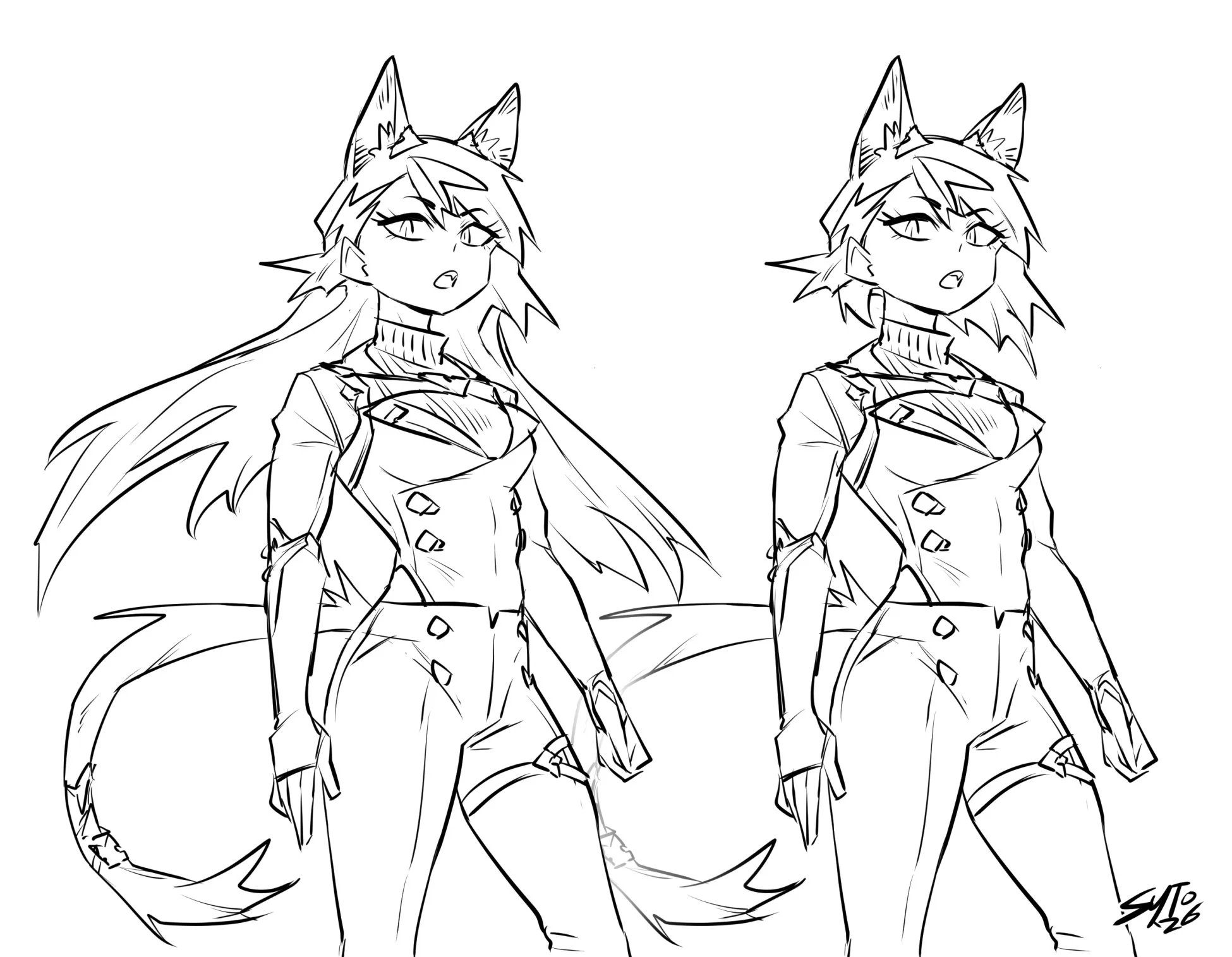 More Julie. Couldn't decide between long or short hair.